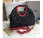 2016 Chanel Tote shoulder Bag Sheepskin Leather A7026 Black A7026