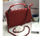 2016 Chanel Tote shoulder Bag Sheepskin Leather A8182 Red A8182
