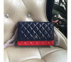 2016 Chanel WOC A80797 Original Leather Mini Bag Silver A80797