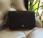 2016 Chanel WOC mini Flap Bag Black Original Caviar leather A82257 A82257