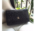 2016 Chanel WOC mini Flap Bag Black Original leather A33808 A33808