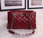 2016 Chanel shoulder Bag  Sheepskin Leather A70454 Claret