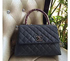 2016 ChanelOriginal Leather grained shoulder Tote bag A95168