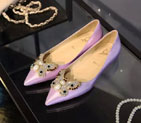 2016 Christian Louboutin Flats shoes in Silk