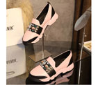 2016 Dior sheepskin leather shoes with Rhinestone DSW0165