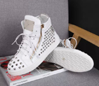 2016 Giuseppe Zanotti Calfskin leather shoes with rivet GZ0063