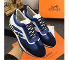 2016 Hermes Calfskin Nubuck leather men Casual shoes HMS0138