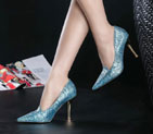 2016 Jimmy Choo Women High-heeled shoes with Snake stripes 8.5cm JCS0047