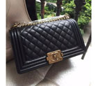 2016 LE Boy Chanel Flap Shoulder Bag Original Caviar Leather A67086 Black