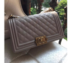 2016 LE Boy Chanel Flap Shoulder Bag Original Caviar Leather A67086 Royalblue