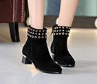 2016 Louis vitton women Boots in velvet with rivet SW0445