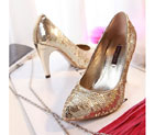 2016 Louis vitton women High-heeled shoes with Sequin 9cm SW0360