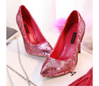 2016 Louis vitton women High-heeled shoes with Sequin 9cm SW0359