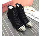 2016 Miu Miu women shoes in Nubuck Leather inside heel height 3.5 cm BMS0152