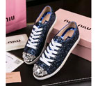 2016 Miu Miu women shoes with diamond BMS0102