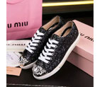 2016 Miu Miu women shoes with diamond BMS0101
