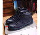2016 New Arrivals Prada men Calfskin leather Lace-up sneaker PSM0365