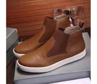 2016 New Arrivals Prada men Calfskin leather Lace-up sneaker PSM0361