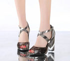 2016 New Valentino women Sandals shoes with Heel Height 9.5cm VN0273