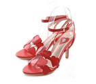 2016 New Valentino women high-heeled shoes in Sheepskin leather with Heel Height 7cm VN0269