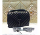 2016 SAINT LAURENT MONOGRAM Tote shoulder Bag Original leather 392737 Black 392737