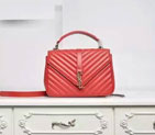 2016 SAINT LAURENT MONOGRAM Tote shoulder Bag Original leather 392737 Pink 392737