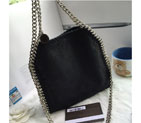 2016 Stella mccartney Suede Suede shoulder Bag A901 Black A901