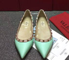 2016 Valentino women Flat shoes in sheepskin leather with Rivet VN0114