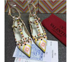 2016 Valentino women Flat shoes with Rivet VN0193