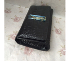 2016 YSL Classic Monogramme Clutch Bag Croco 311212 Black 311212