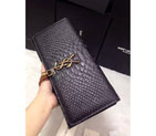 2016 YSL Dinner clutch shoulder bag 311288 Black with Bronze 311288