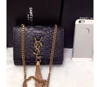 2016 YSL shoulder bag 311178 Black with Bronze