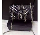2016 Yves Saint Laurent Classic Monogramme Flap Bag Y9962 Black Y9962