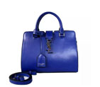 2016 Yves Saint Laurent Cowhide leather Top Handle Bag Y2764 Blue Y2764