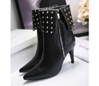 2016 Yves Saint Laurent Cowhide leather women shoes with rivet YSLWS0023