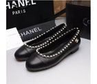 2016 chanle flat shoes in Sheepskin leather with Pearl CHW0909