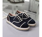 2016 chanle shoes in denim CHW0940