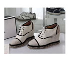2016 chanle wedge heel shoes in denim CHW0937