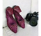 2016 chanle women Dancing shoes in Sheepskin leather CHW1160