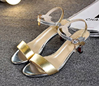 2016 chanle women Sandals in Calfskin leather with Heel Height 6cm CHW1132