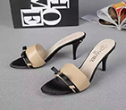 2016 chanle women Slippers in Sheepskin leather with Heel Height 8cm CHW1117