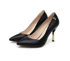 2016 chanle women shoes in Calfskin leather Heel Height 9cm CHW1050
