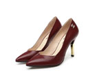 2016 chanle women shoes in Calfskin leather Heel Height 9cm CHW1051