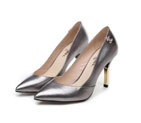 2016 chanle women shoes in Calfskin leather Heel Height 9cm CHW1052