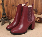 2016 gucci women Calfskin leather short Boot with Rivet GWS141