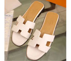 2016 hermes classic women Flats Slippers in Calfskin leather HWS105