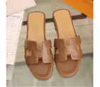 2016 hermes classic women Flats Slippers in Calfskin leather HWS106