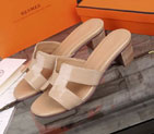 2016 hermes classic women Slippers in Patent leather HWS110