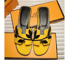 2016 hermes new arrivals women Slippers in Calfskin leather
