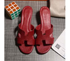 2016 hermes new arrivals women Slippers in Calfskin leather